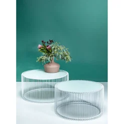 Tables Basses Wire Blanches (Set De 2)