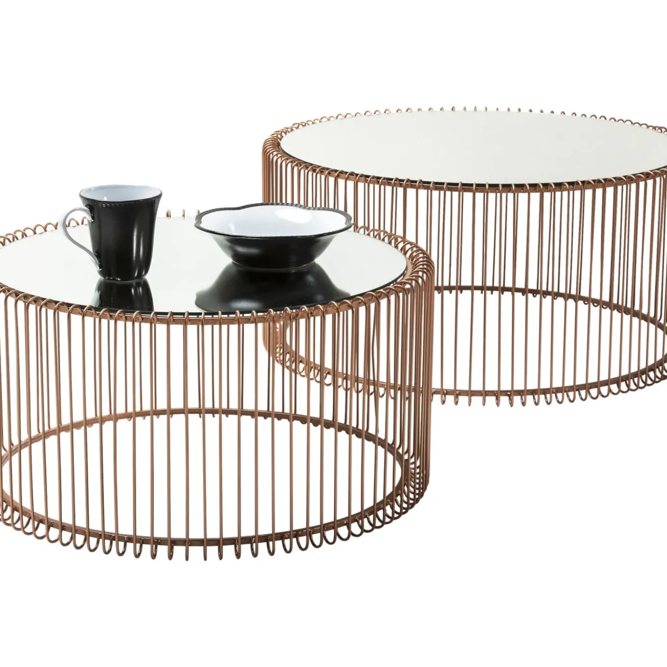 Tables Basses Wire Cuivre (Set De 2)