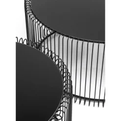 Tables Basses Wire Noir (Set De 2)