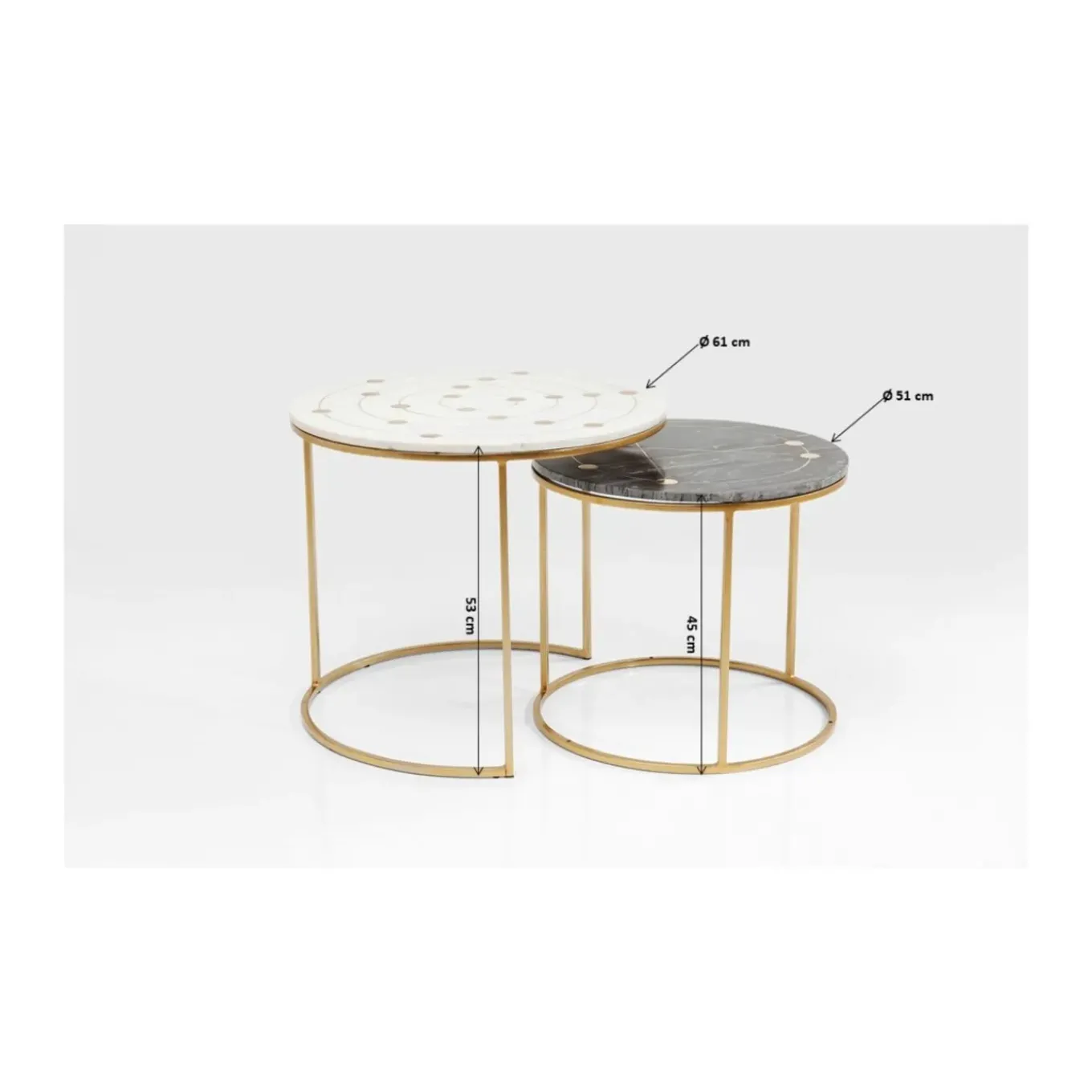 Tables D Appoint Mystic Rond Pm (Jeu De 2)
