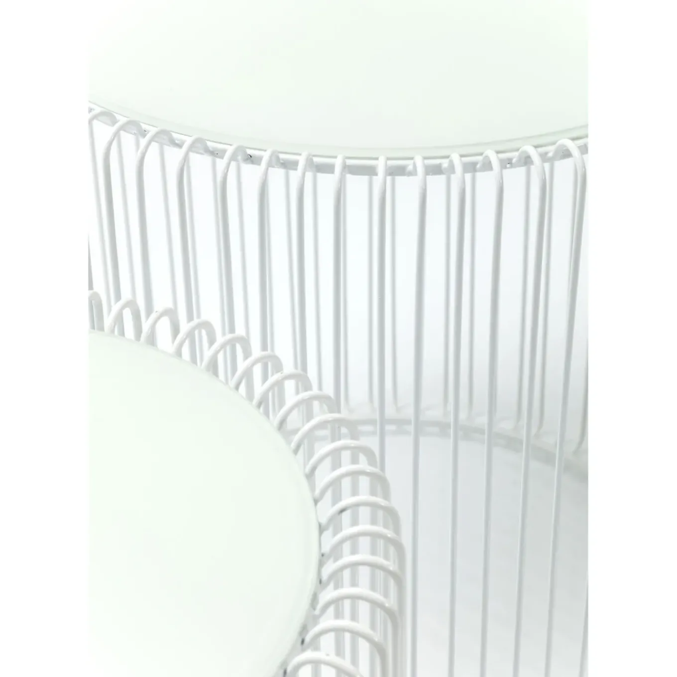 Tables D Appoint Wire Blanc O44Cm (2/Set)