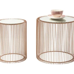 Tables D Appoint Wire Cuivre O44Cm (2/Set)