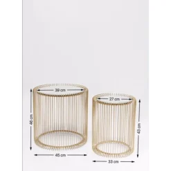 Tables D Appoint Wire Laiton (2/Set)