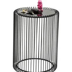 Tables D Appoint Wire Noir (Set/2) O44Cm