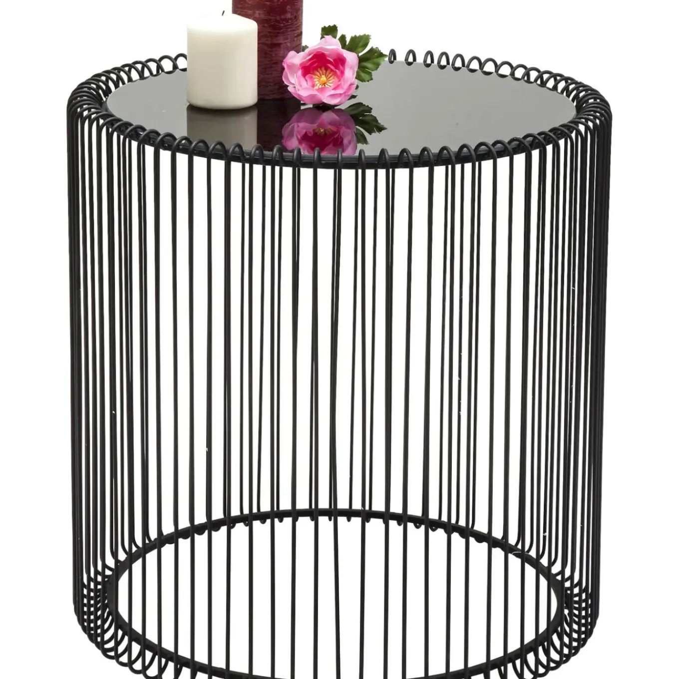 Tables D Appoint Wire Noir (Set/2) O44Cm
