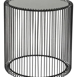Tables D Appoint Wire Noir (Set/2) O44Cm