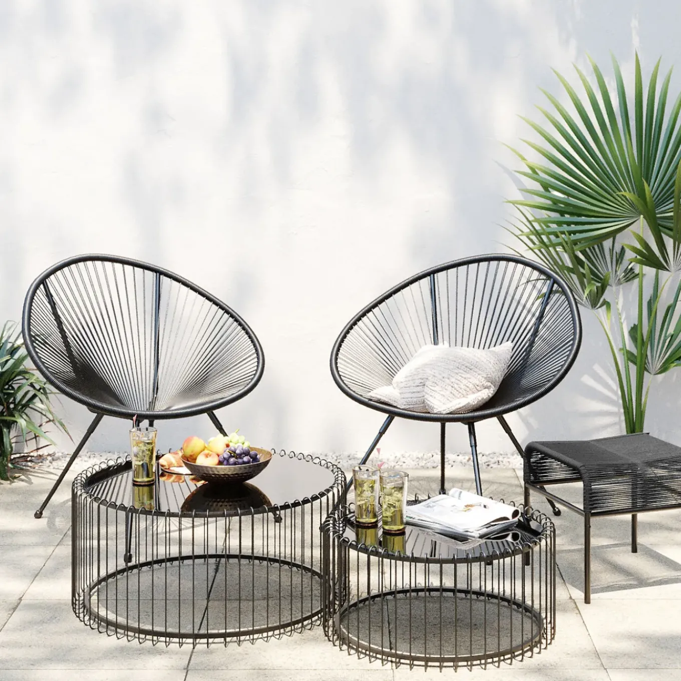 Tabouret Acapulco Noir