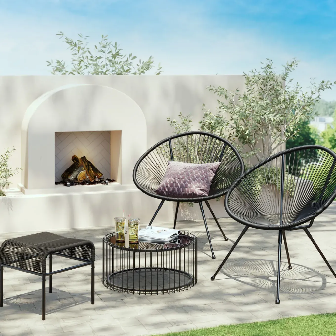 Tabouret Acapulco Noir