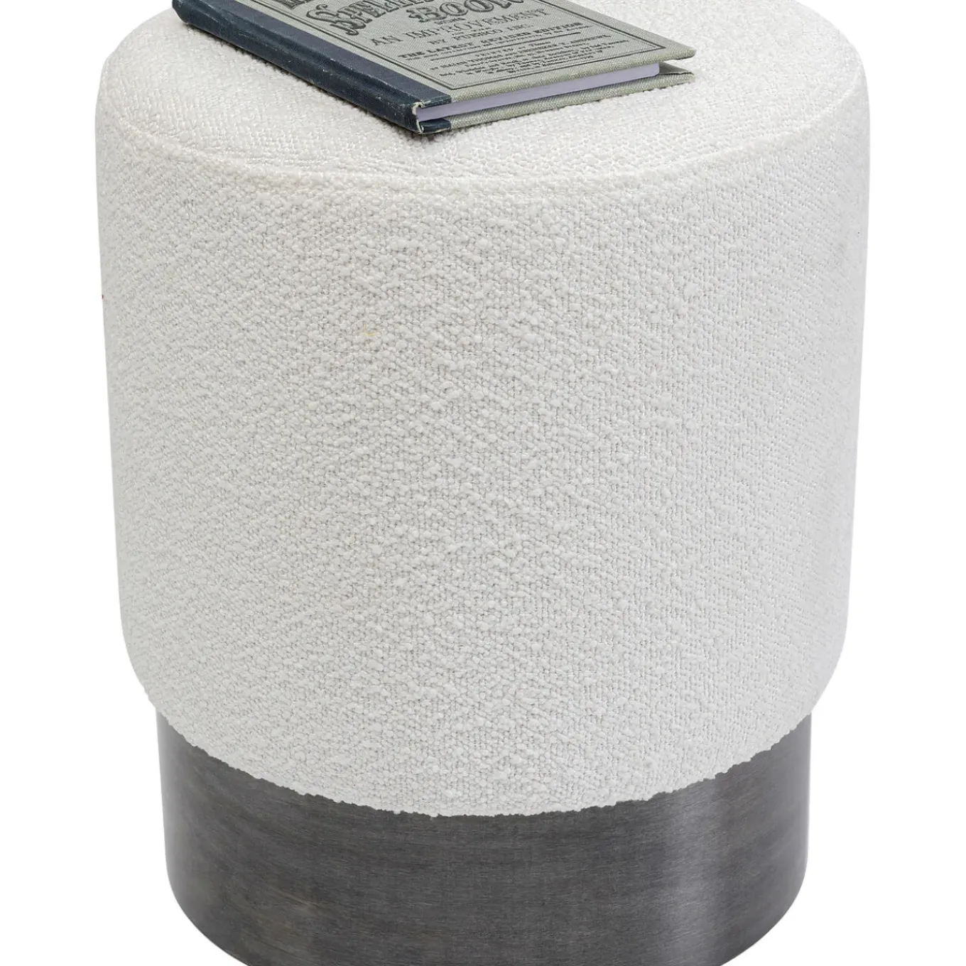 Tabouret Cherry Boucle Creme Smoke O35Cm