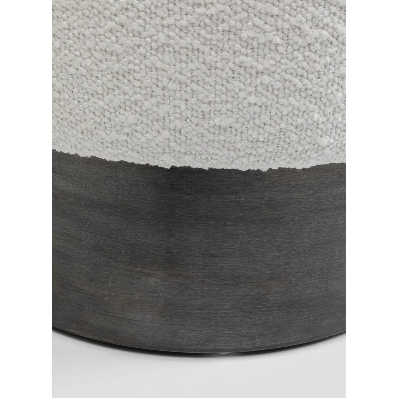 Tabouret Cherry Boucle Creme Smoke O35Cm
