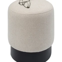 Tabouret Cherry Creme-Noir O36Cm