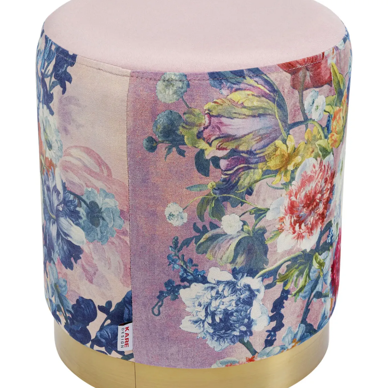 Tabouret Cherry Flower Rose Laiton O32Cm