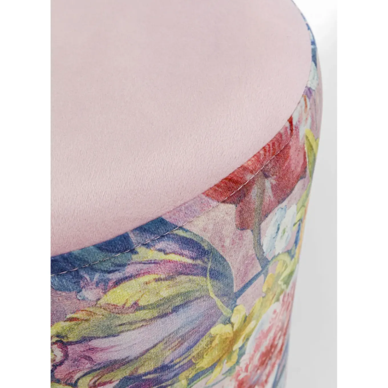 Tabouret Cherry Flower Rose Laiton O32Cm