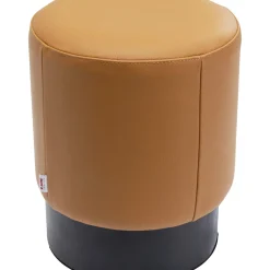 Tabouret Cherry Leather Marron O36Cm