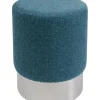 Tabouret Cherry Lina Bleu Argente O35Cm