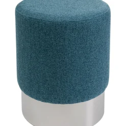 Tabouret Cherry Lina Bleu Argente O35Cm
