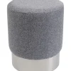 Tabouret Cherry Lina Gris Argente O35Cm