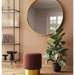 Tabouret Cherry Lina Marron Laiton O35Cm