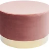 Tabouret Cherry Mauve Laiton O55Cm