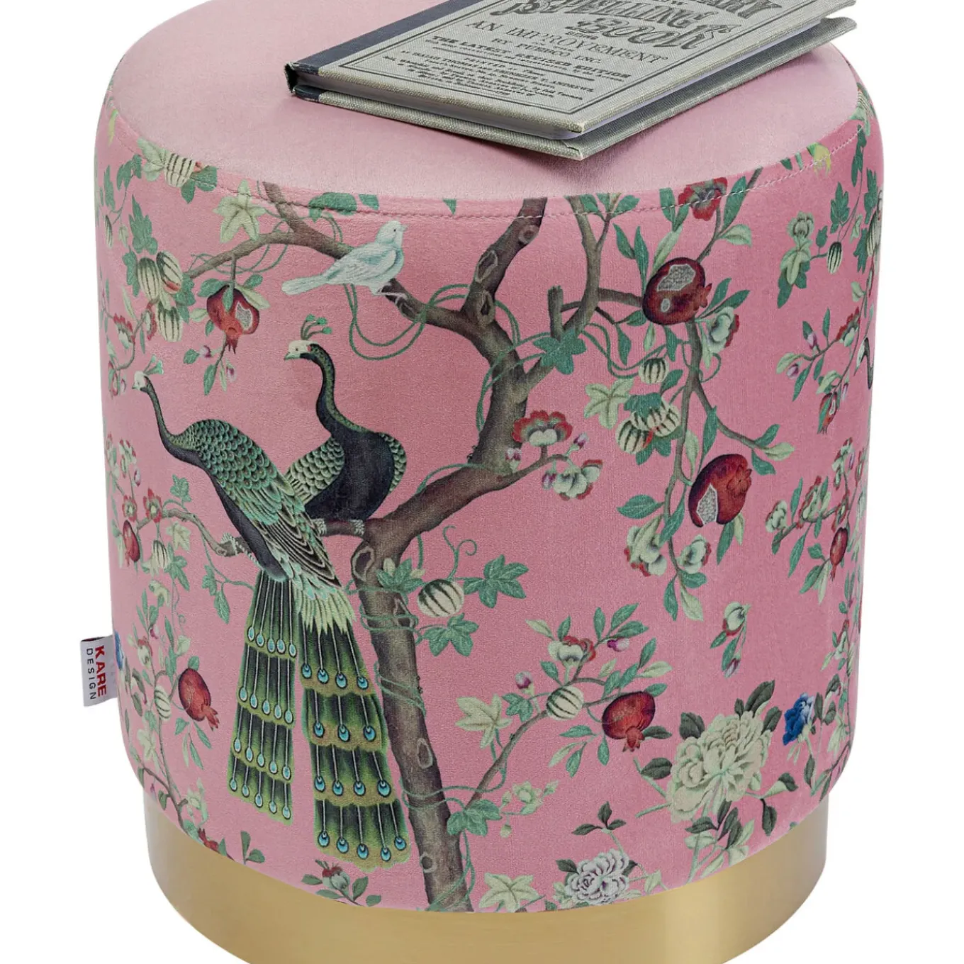 Tabouret Cherry Peacock Laiton O32Cm