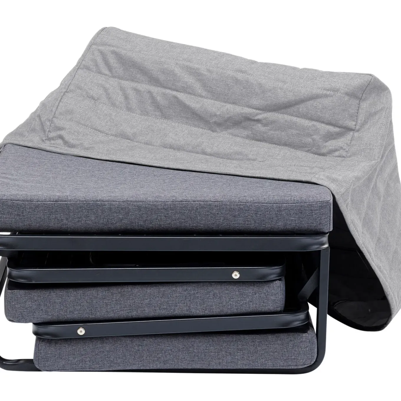 Tabouret Convertible Brenda Gris-Cover Gris 76X7