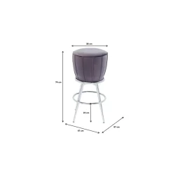 Tabouret De Bar After Work Chrome