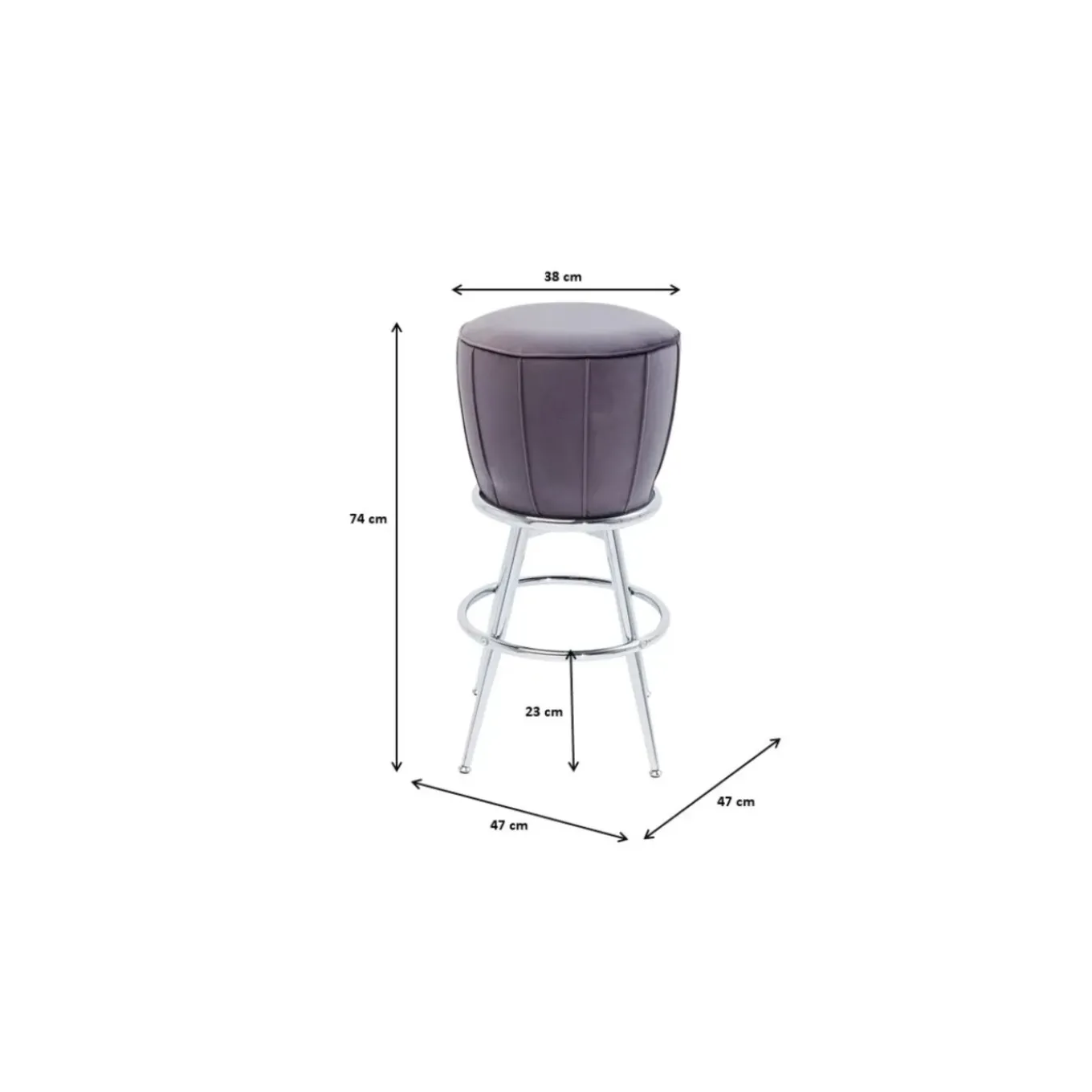 Tabouret De Bar After Work Chrome