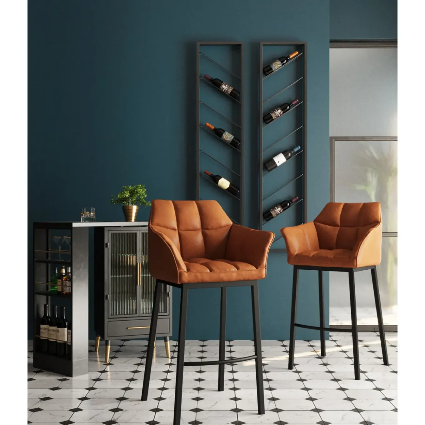 Tabouret De Bar Thinktank Quattro Marron