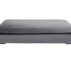 Tabouret Gianni Velours Gris Noir