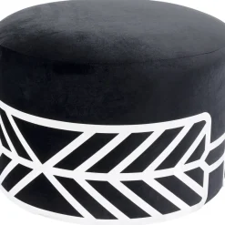 Tabouret Jenna Noir O61Cm