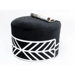 Tabouret Jenna Noir O61Cm