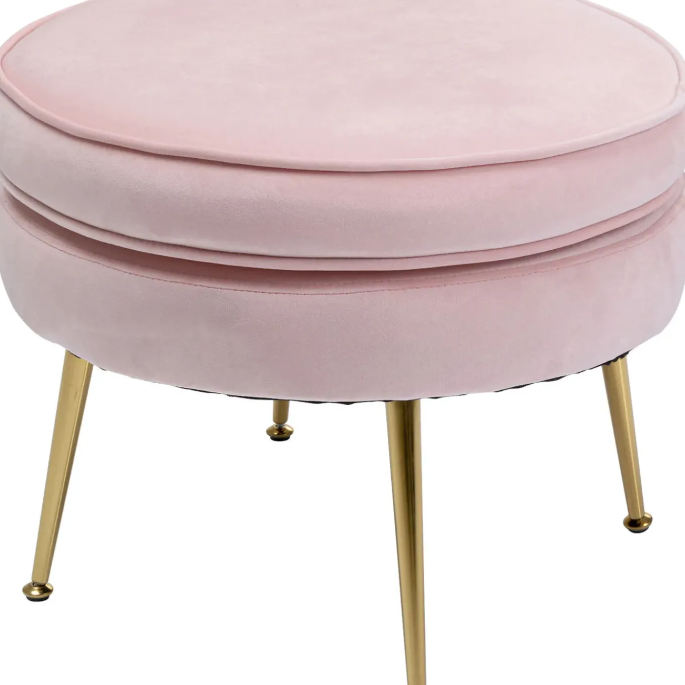 Tabouret Water Lily Dore Rose O50Cm