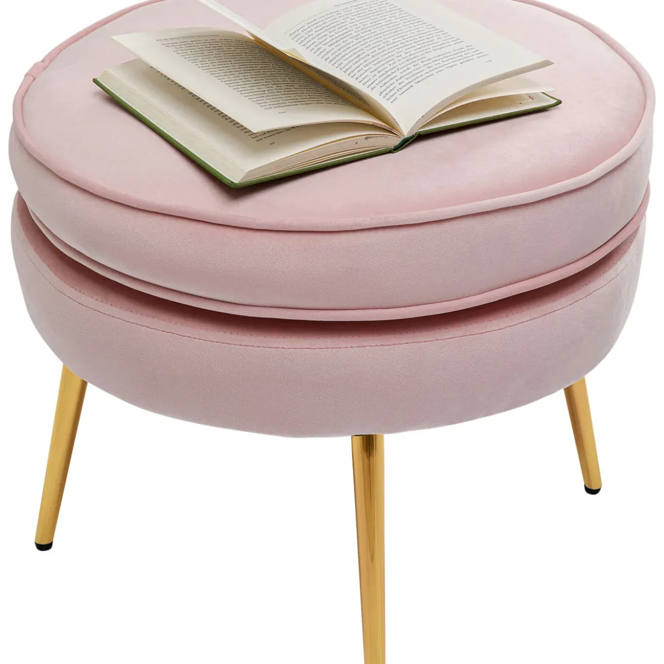 Tabouret Water Lily Dore Rose O50Cm