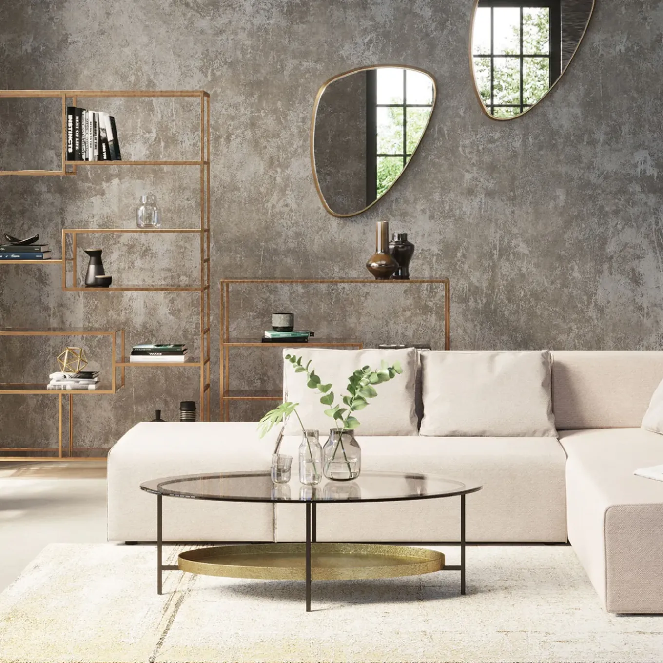 Tapis Àbstract Beige 170X240Cm