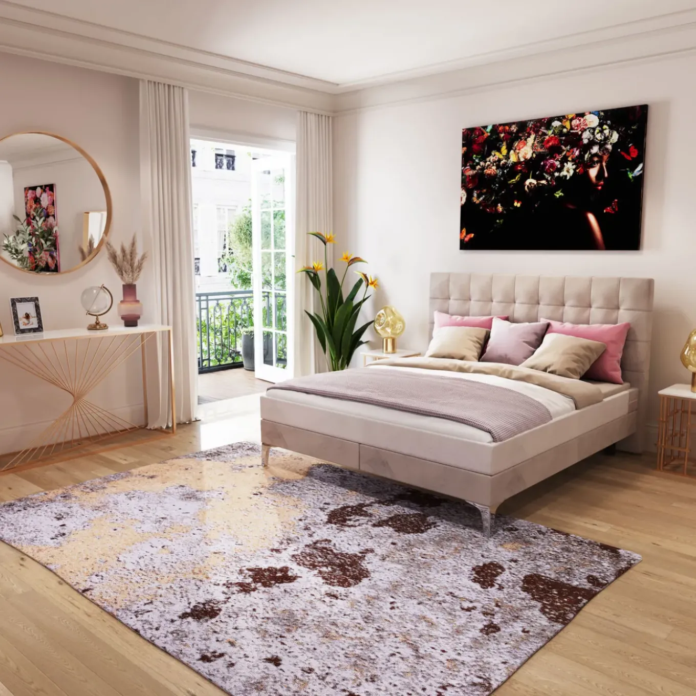 Tapis Colombu Poudre 200X300Cm