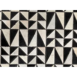 Tapis En Cuir Zigzag 170X240Cm
