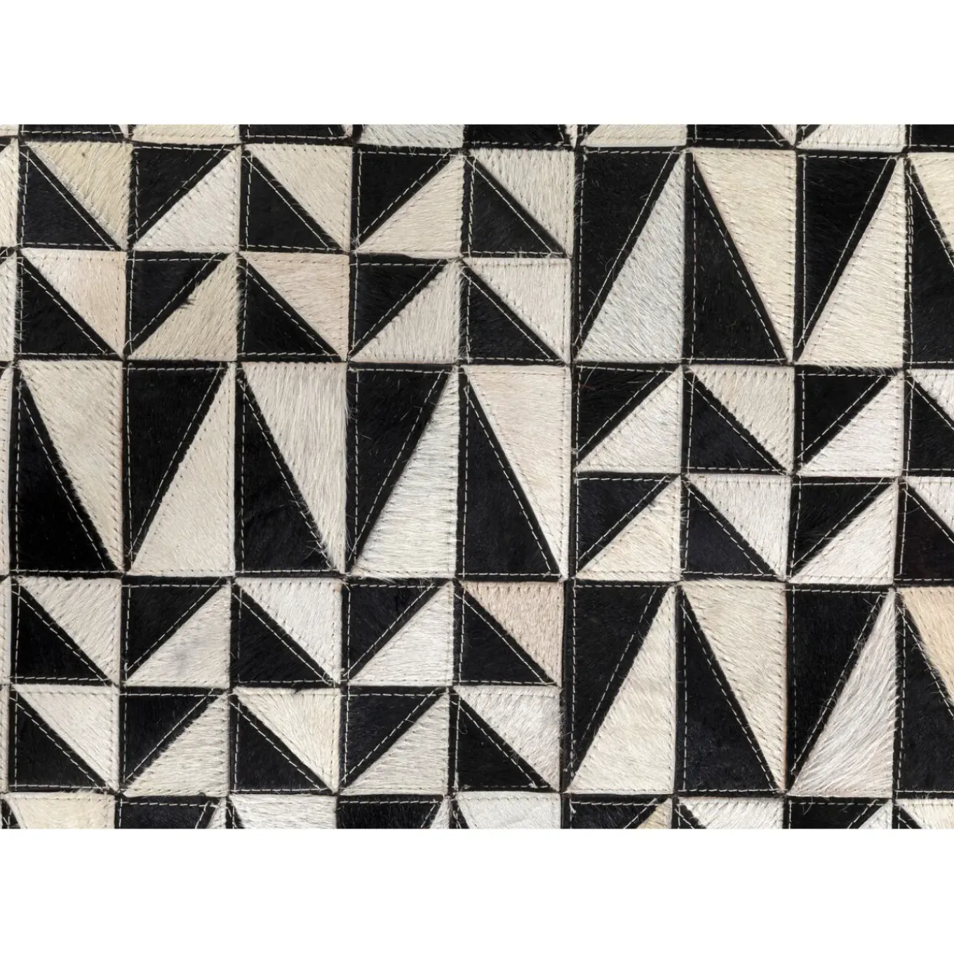 Tapis En Cuir Zigzag 170X240Cm