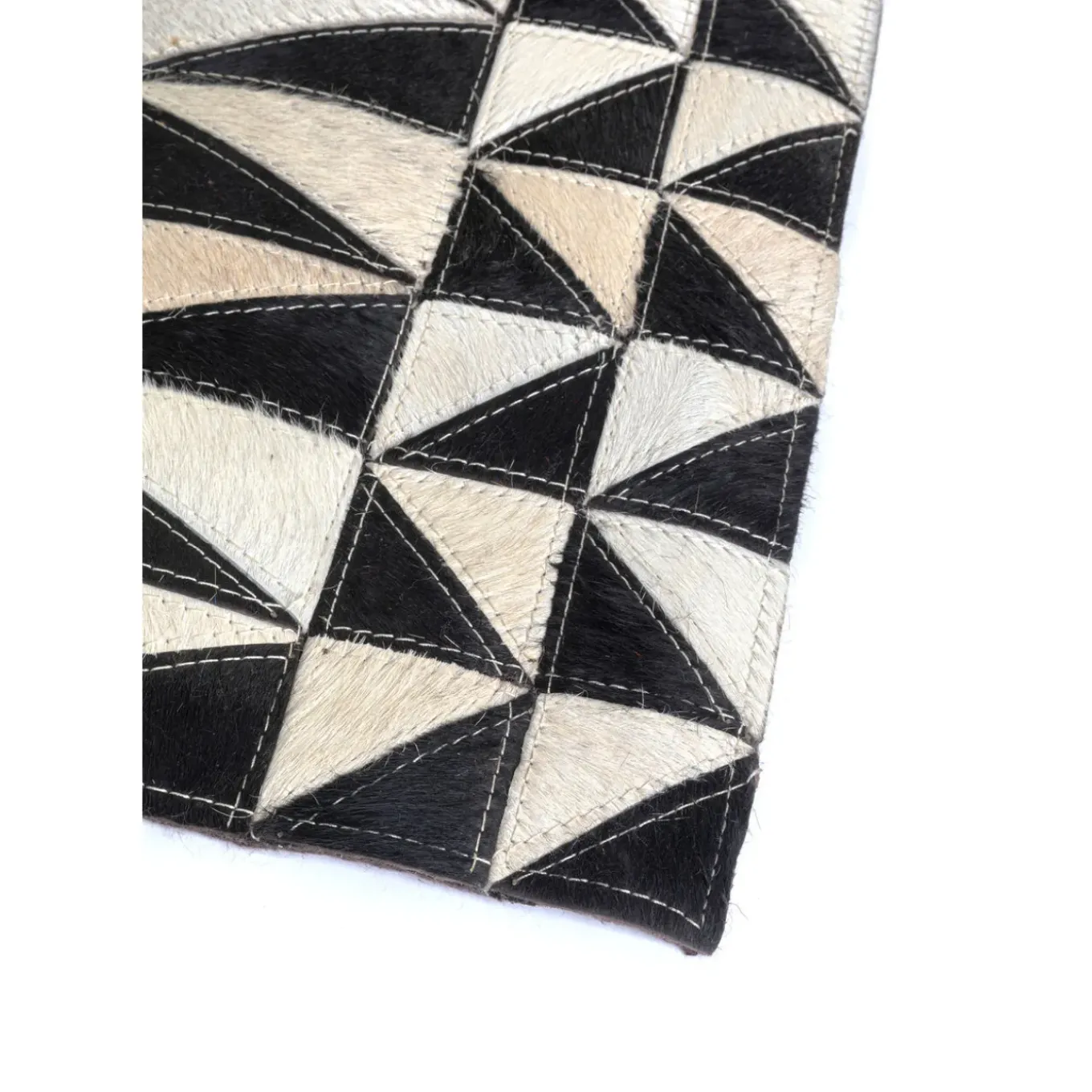 Tapis En Cuir Zigzag 170X240Cm