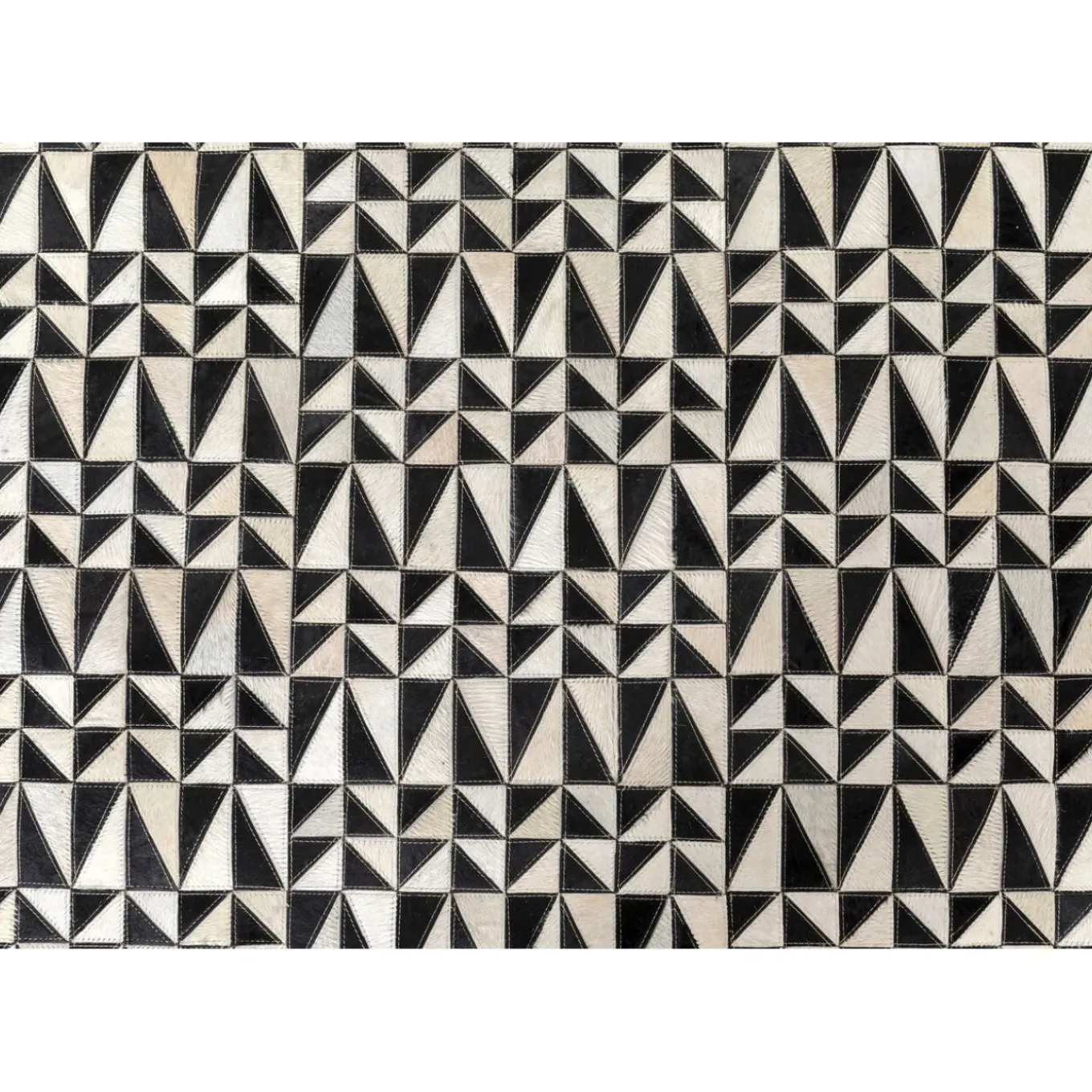 Tapis En Cuir Zigzag 170X240Cm