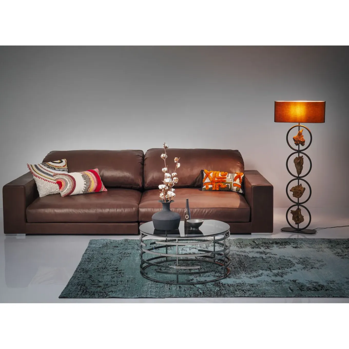 Tapis Kelim Pop Turquoise 200X300Cm