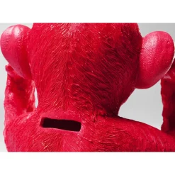Tirelire Monkey Kikazaru Rouge