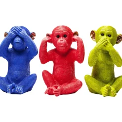 Tirelire Monkey Mizaru Bleu