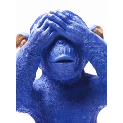 Tirelire Monkey Mizaru Bleu