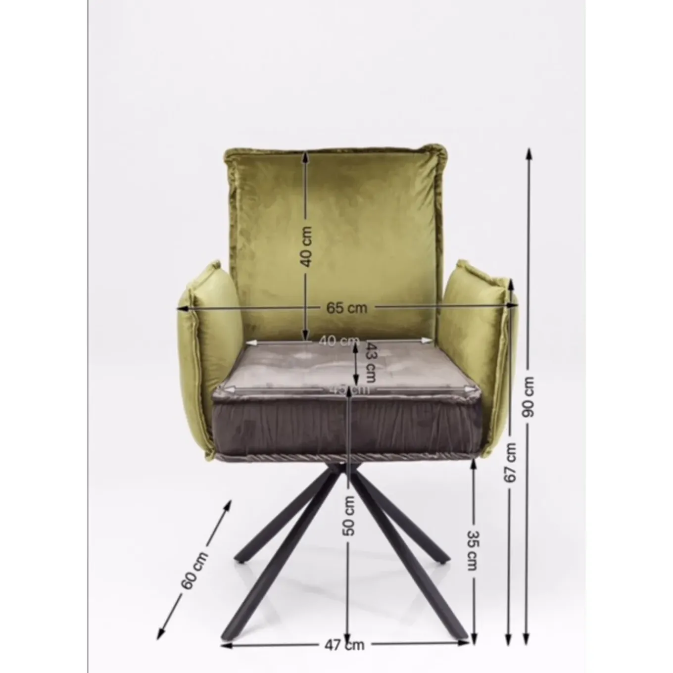 Tourne Chaise A. Acc. Chelsea.Vert