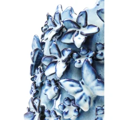 Vase Butterflies Bleu Clair 35Cm