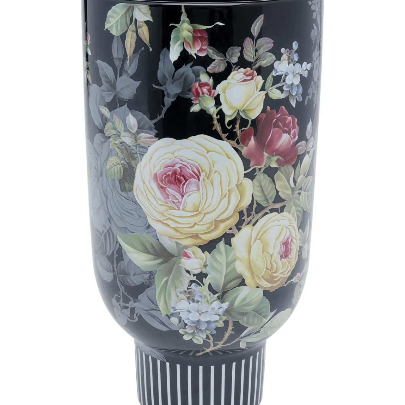 Vase Décoratif Rose Magic Noir 27Cm