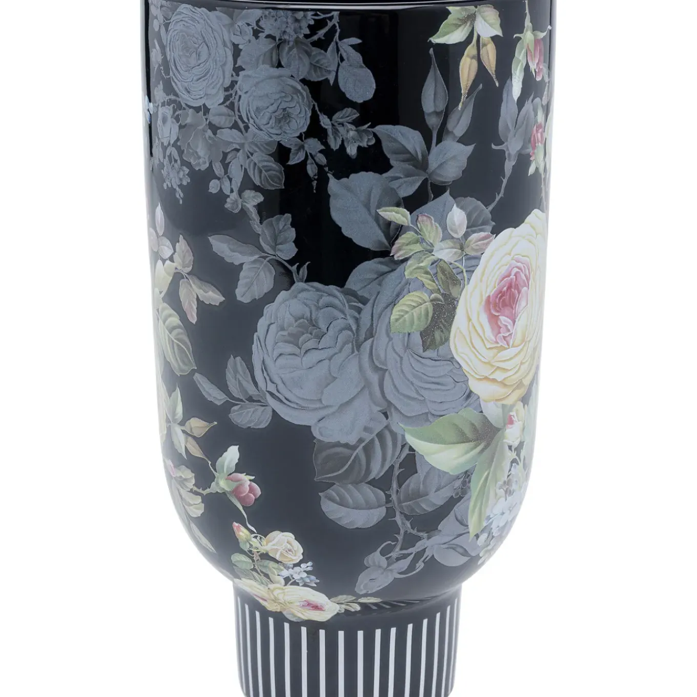 Vase Décoratif Rose Magic Noir 27Cm