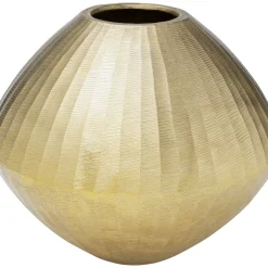 Vase Décoratif Sacramento Carving Champagner Gold