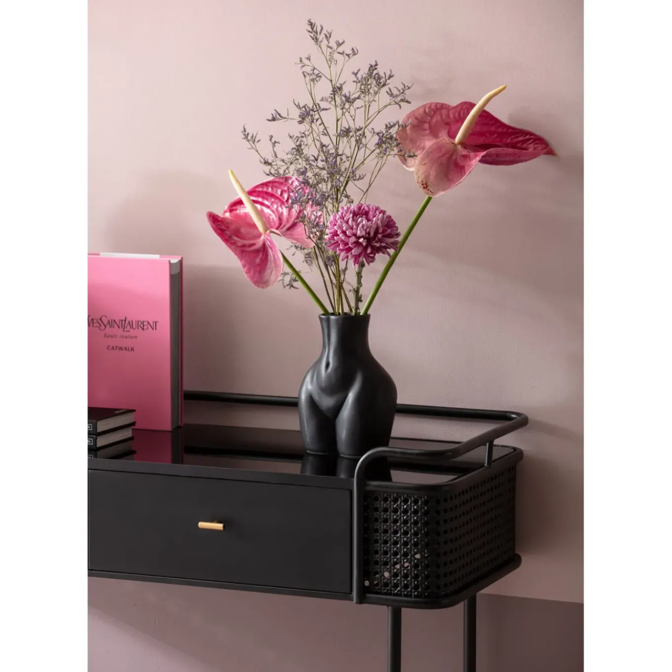 Vase Donna Noir 22Cm