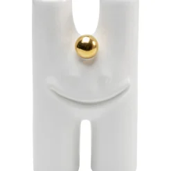 Vase Funny Teeth Blanc 16Cm